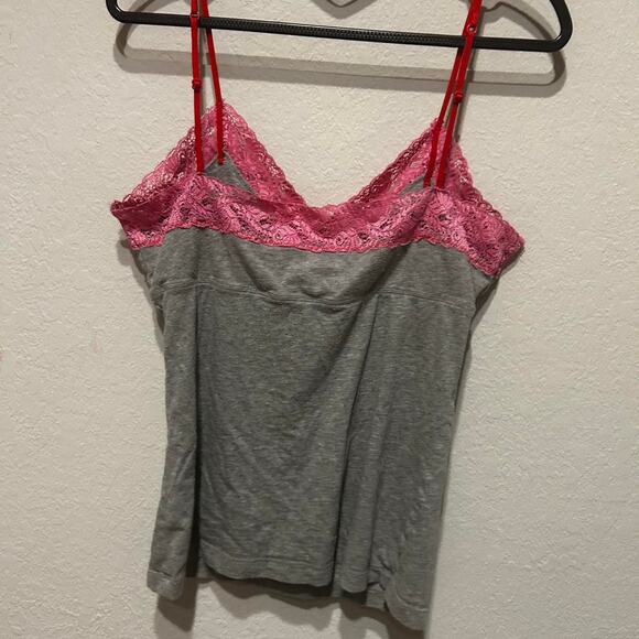 Victoria Secret Pink y2K Grey and pink lace cami - Picture 6 of 8